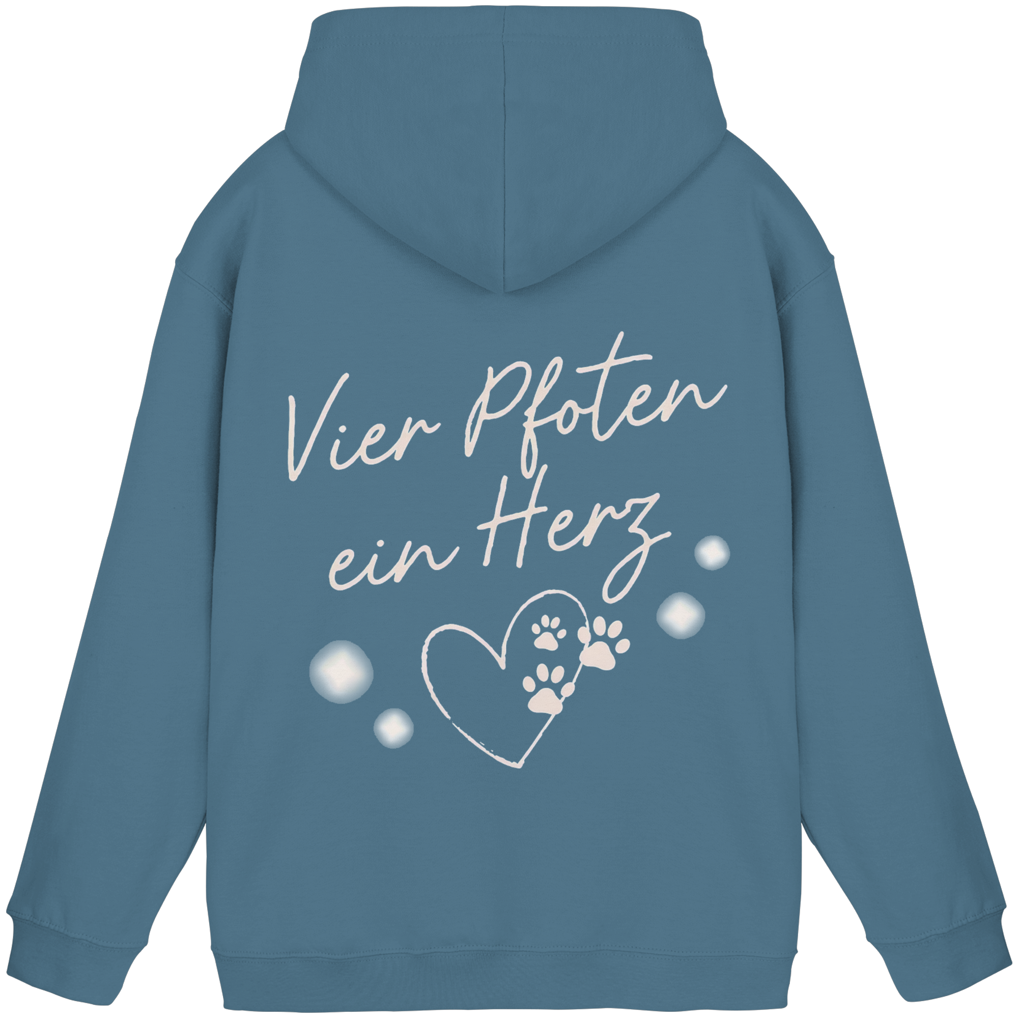 Vier Pfoten ein Herz - Basic Hoodie