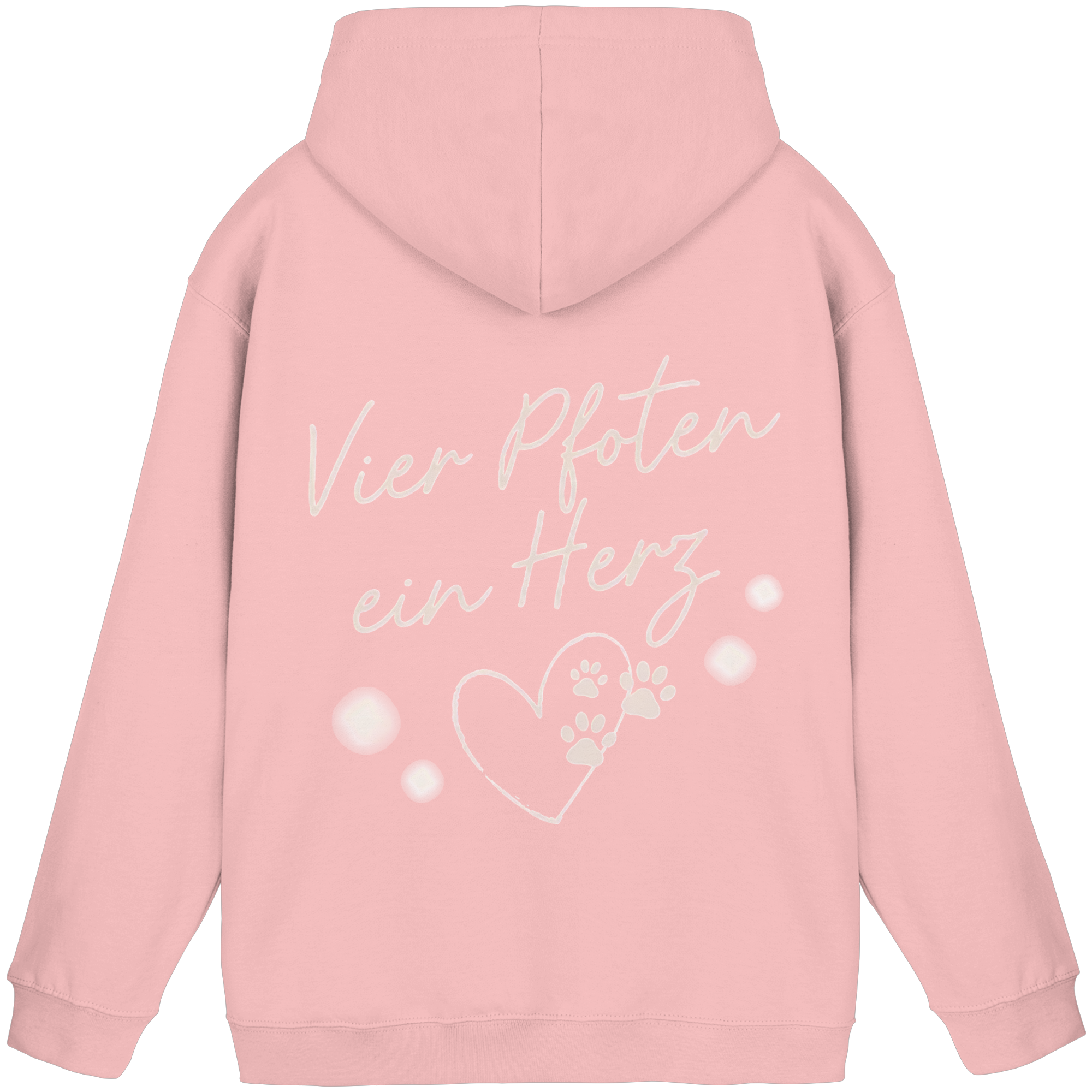 Vier Pfoten ein Herz - Basic Hoodie