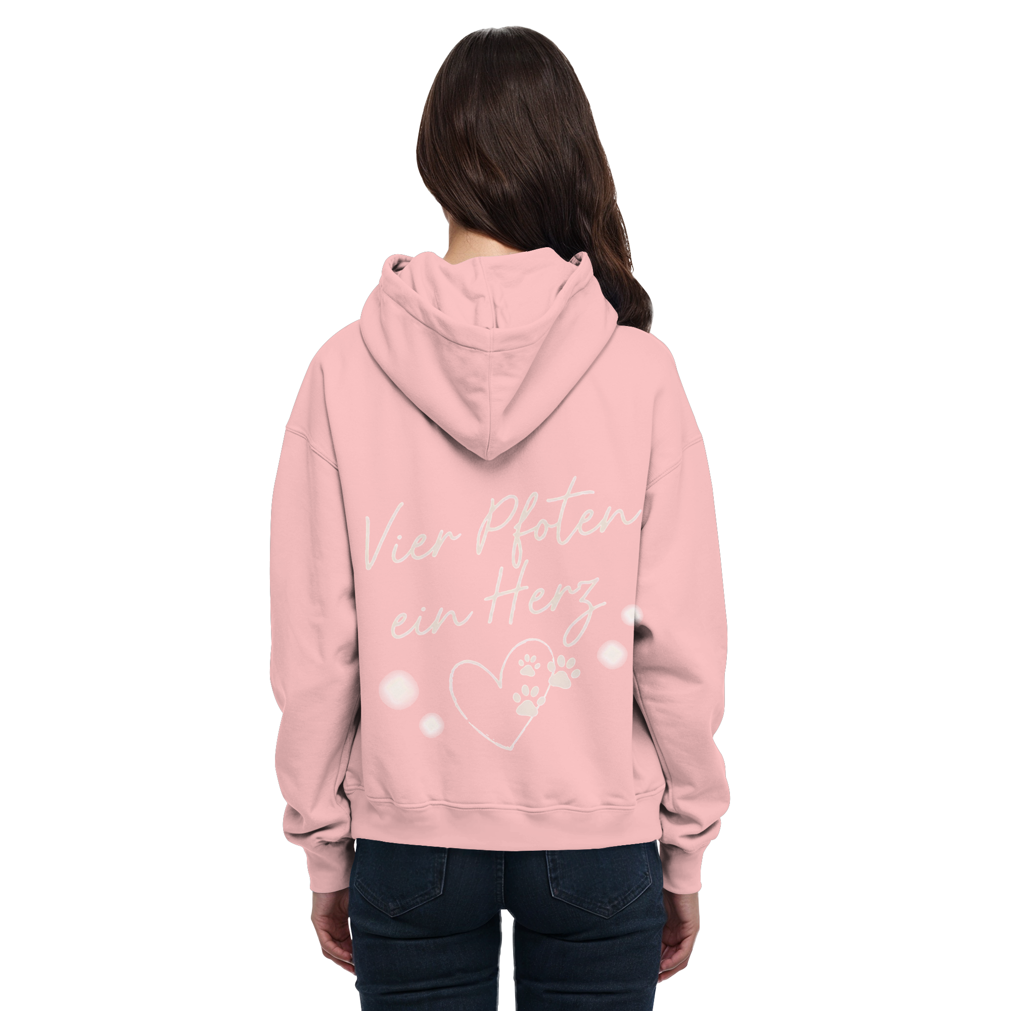 Vier Pfoten ein Herz - Basic Hoodie