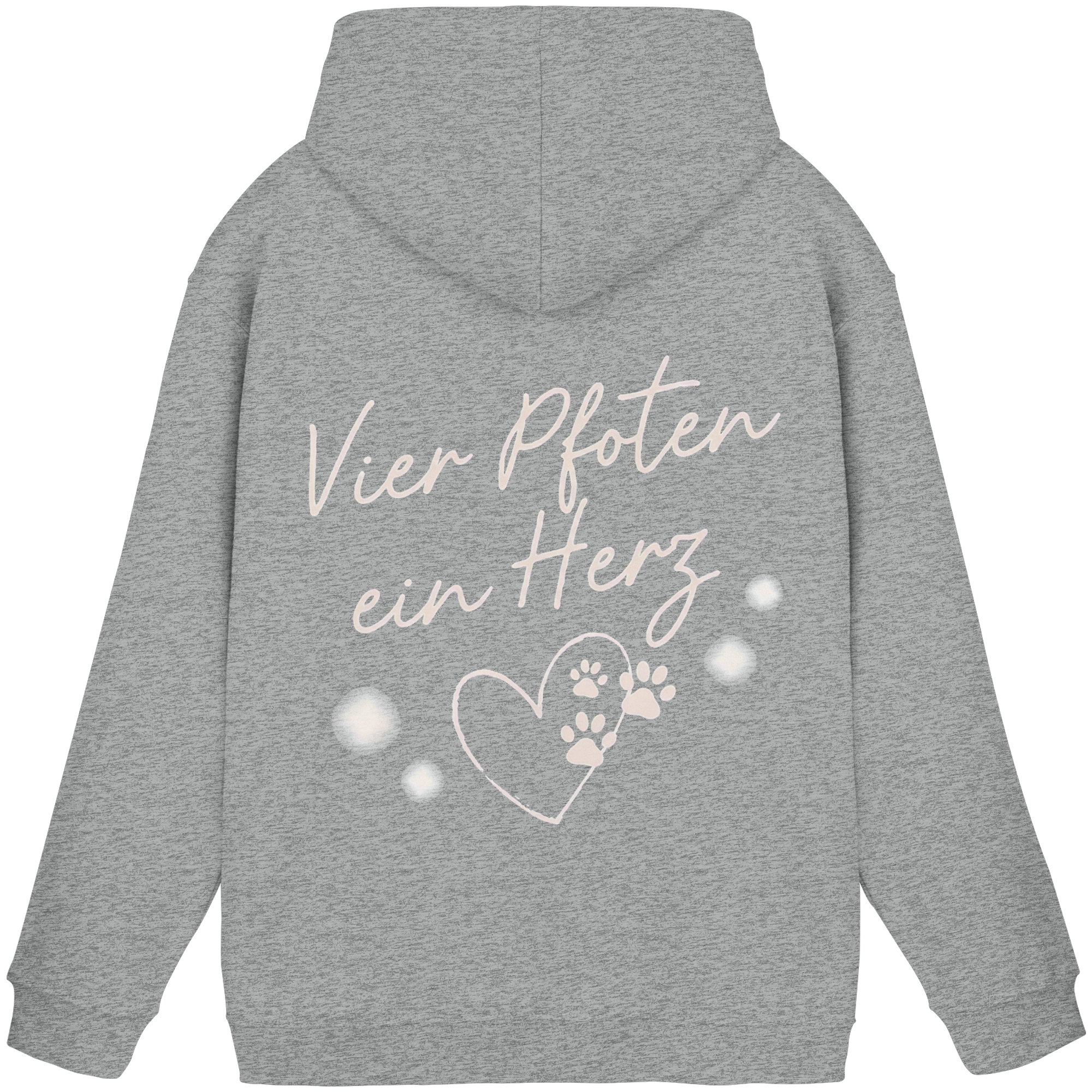 Vier Pfoten ein Herz - Basic Hoodie