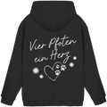 Vier Pfoten ein Herz - Basic Hoodie