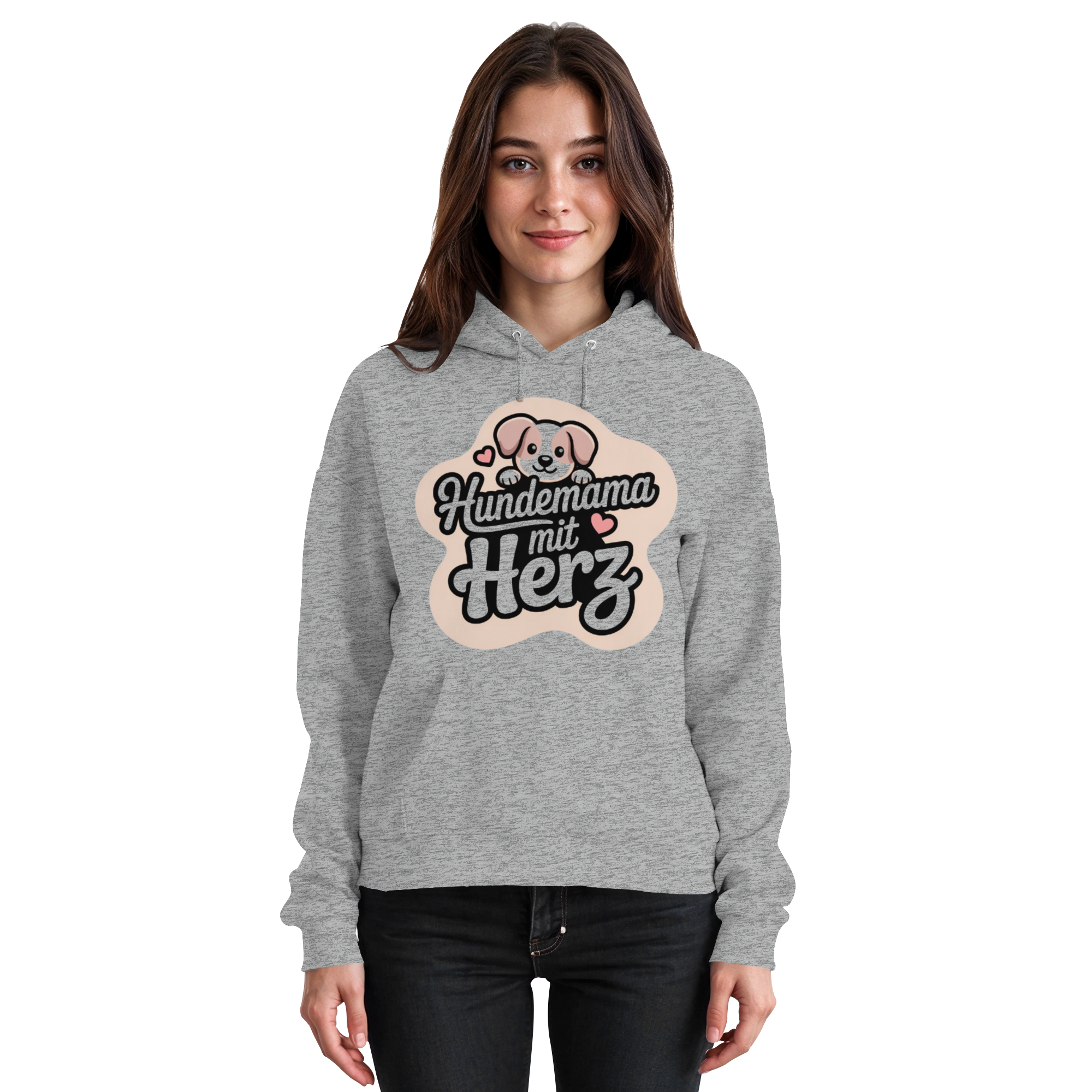 Hundemama mit Herz - Basic Hoodie