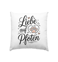 Liebe auf Pfoten - Kissen 40x40cm