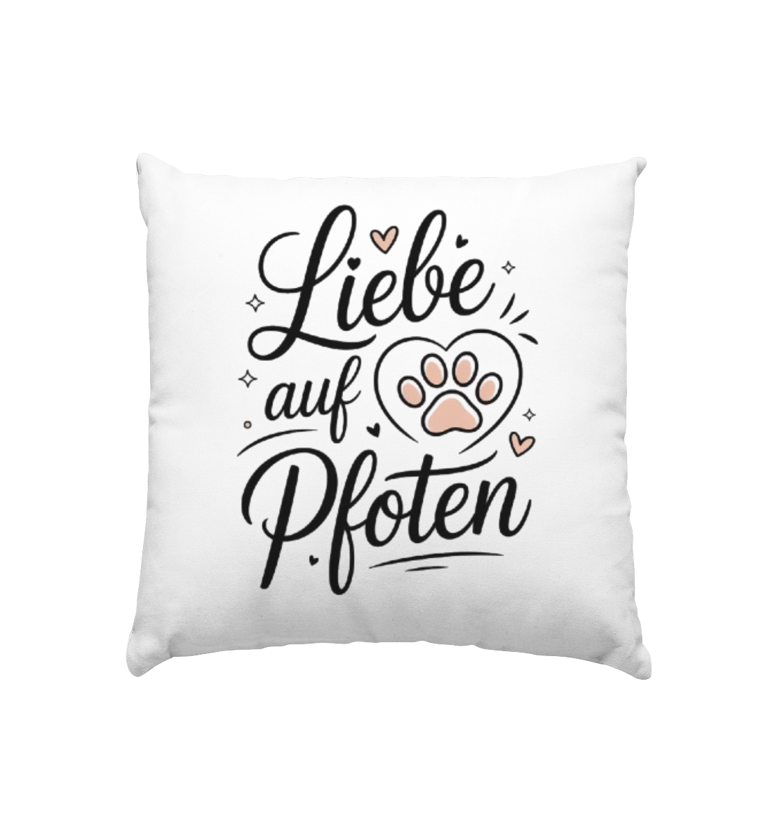 Liebe auf Pfoten - Kissen 40x40cm