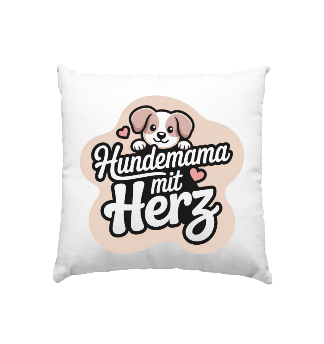 Hundemama mit Herz - Kissen 40x40cm