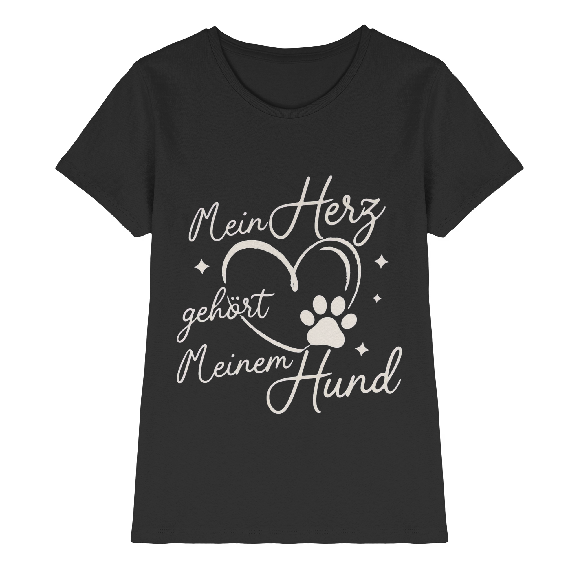 Mein Herz gehört meinem Hund - Premium Shirt