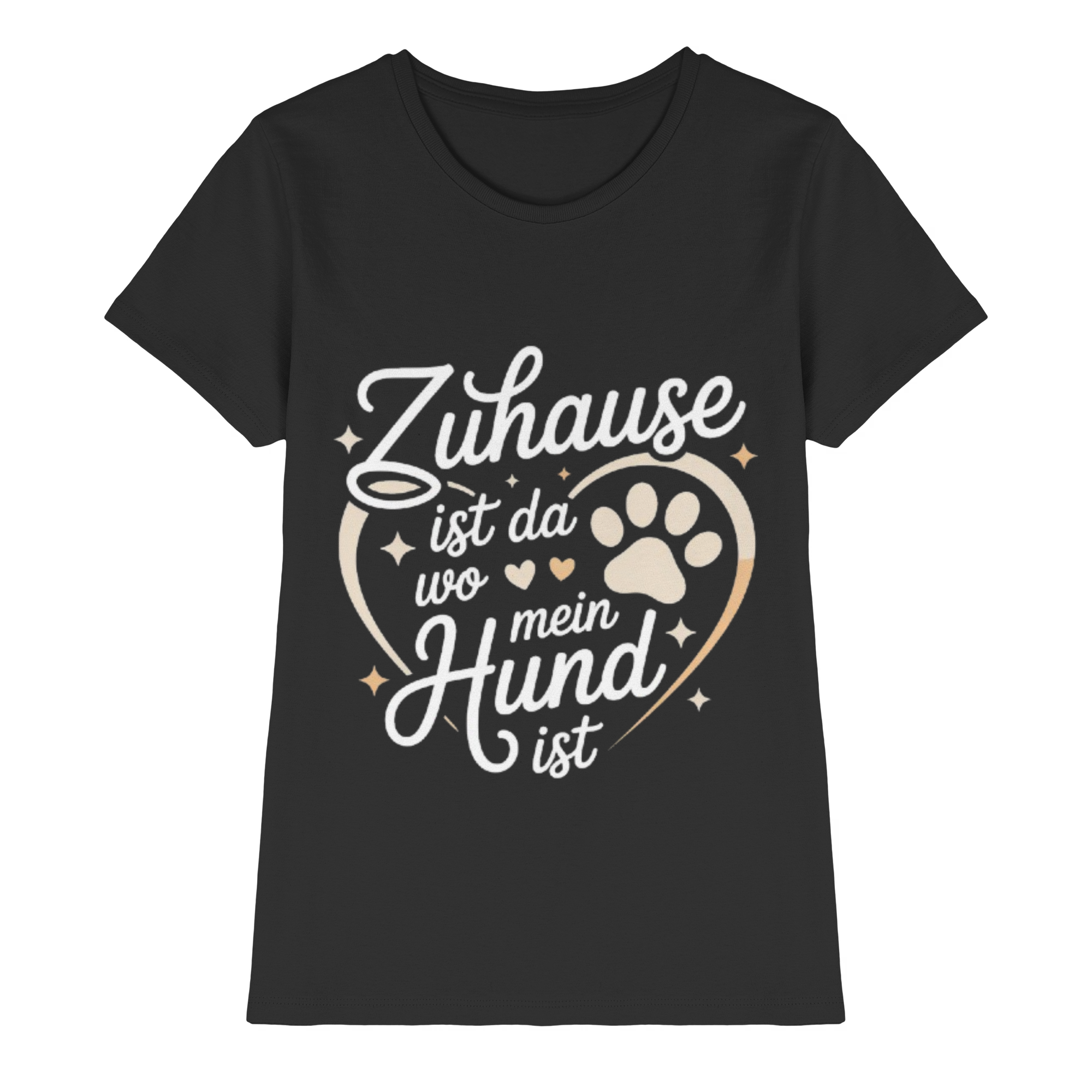 Zuhause ist da wo mein Hund ist - Premium Shirt