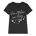 Vier Pfoten ein Herz - Premium Shirt
