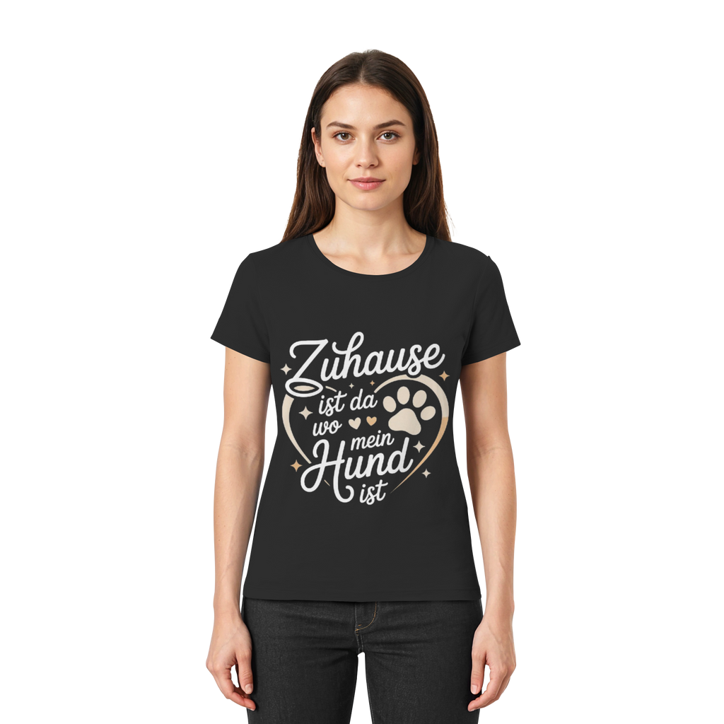 Zuhause ist da wo mein Hund ist - Premium Shirt