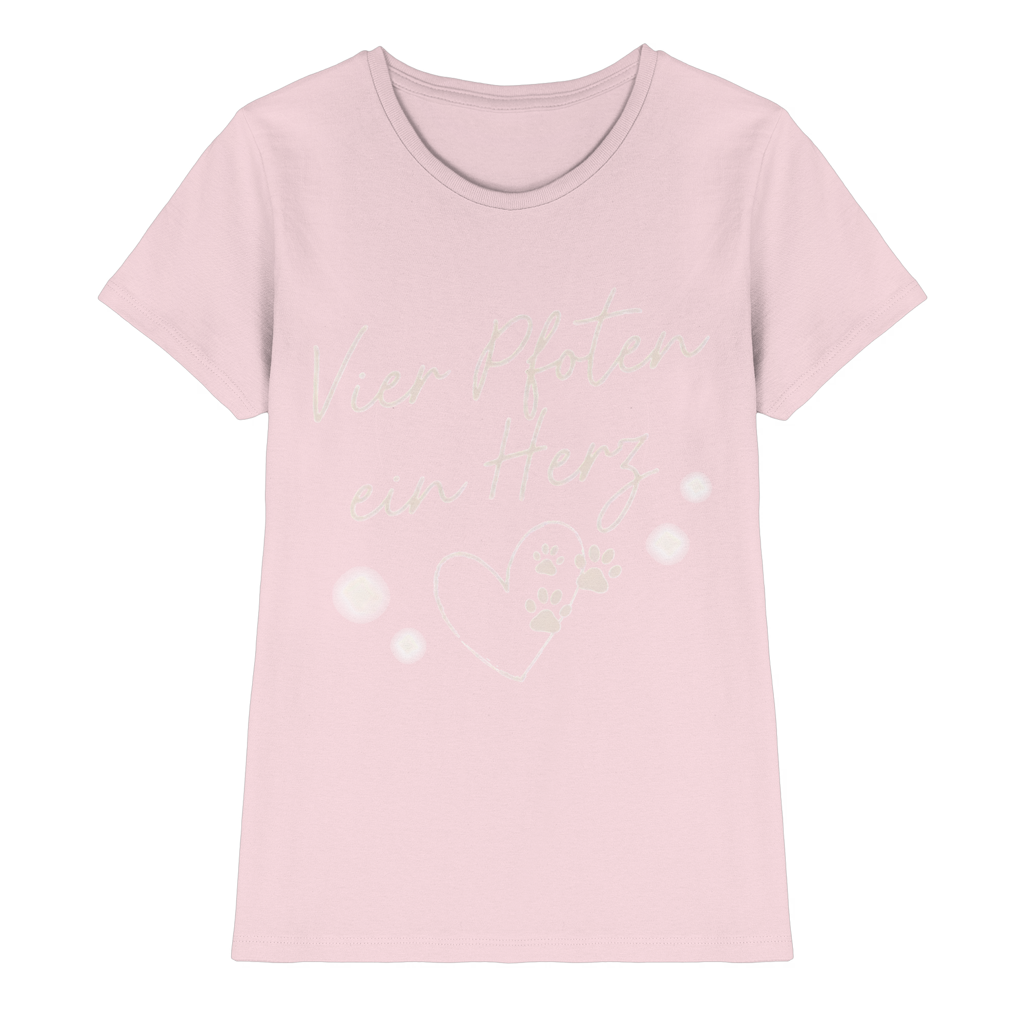 Vier Pfoten ein Herz - Premium Shirt