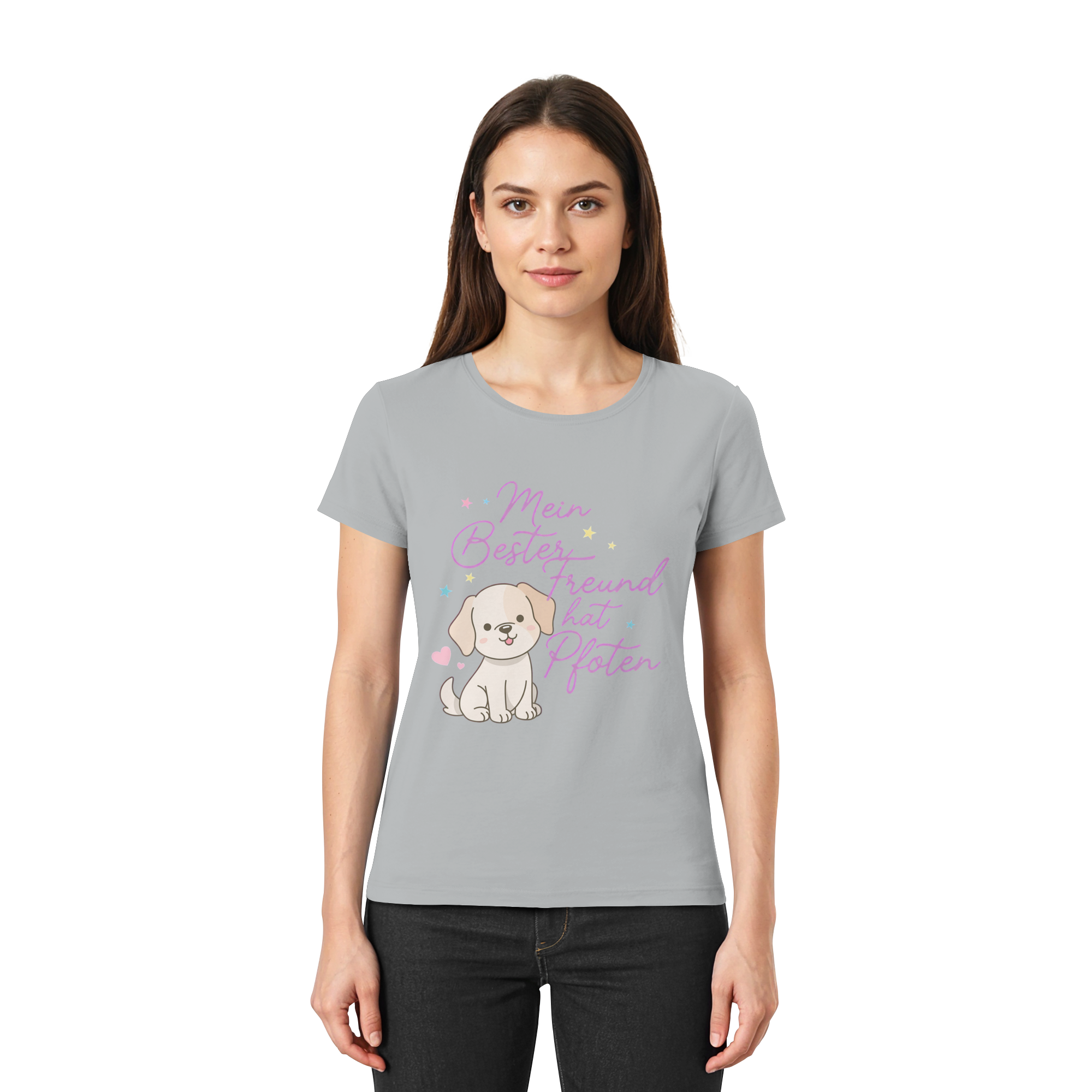 Bein bester Freund hat Pfoten - Premium Shirt