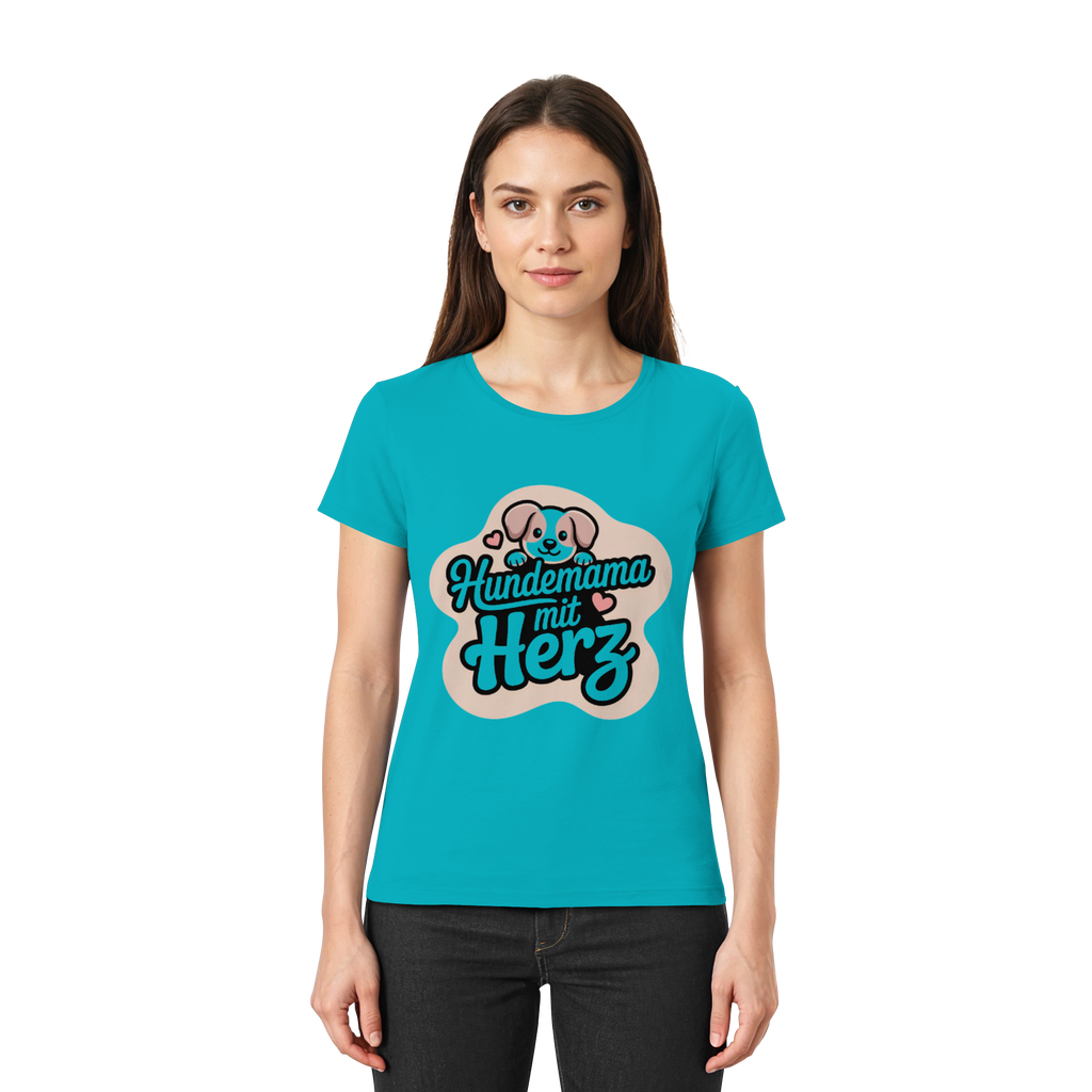 Hundemama mit Herz - Premium Shirt