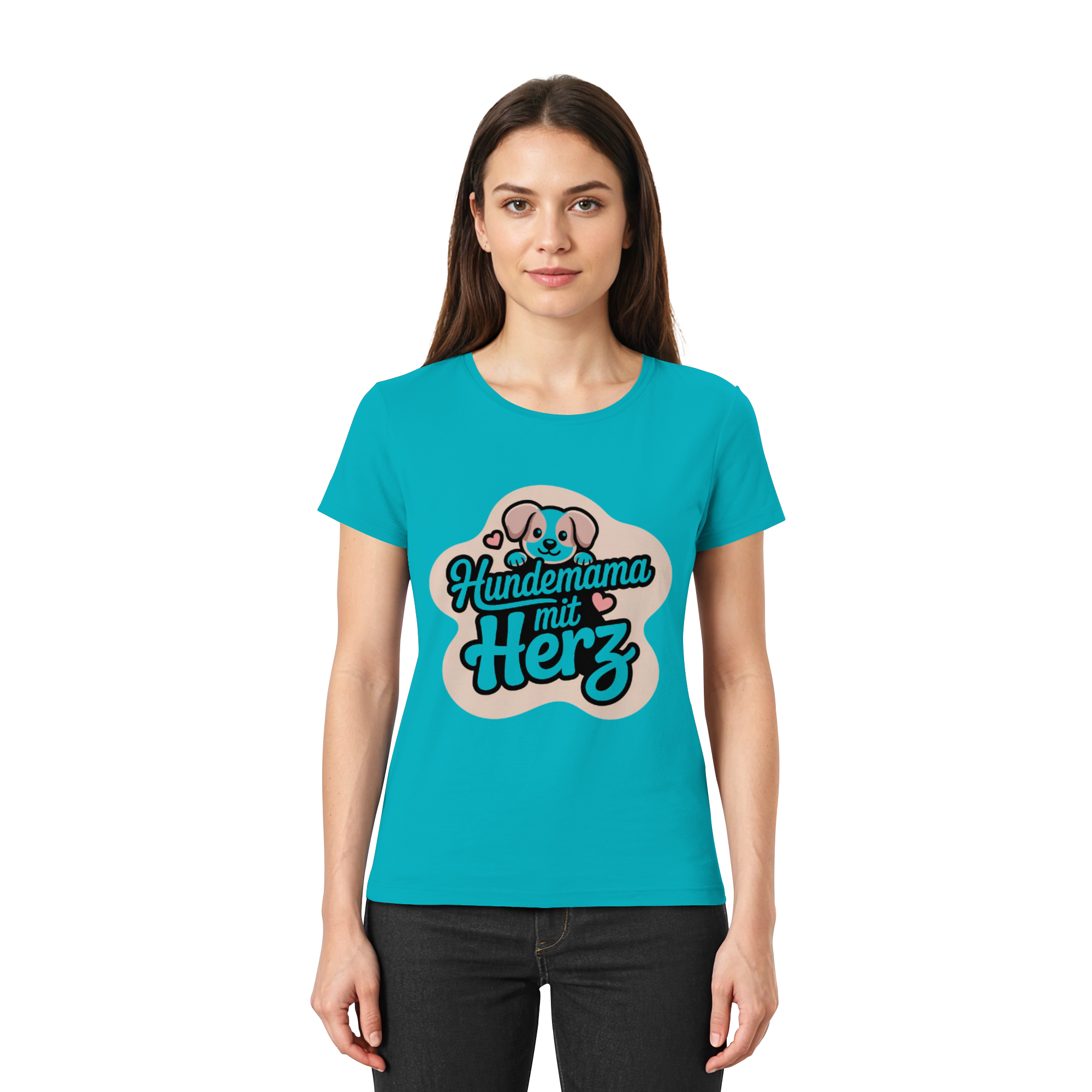 Hundemama mit Herz - Premium Shirt