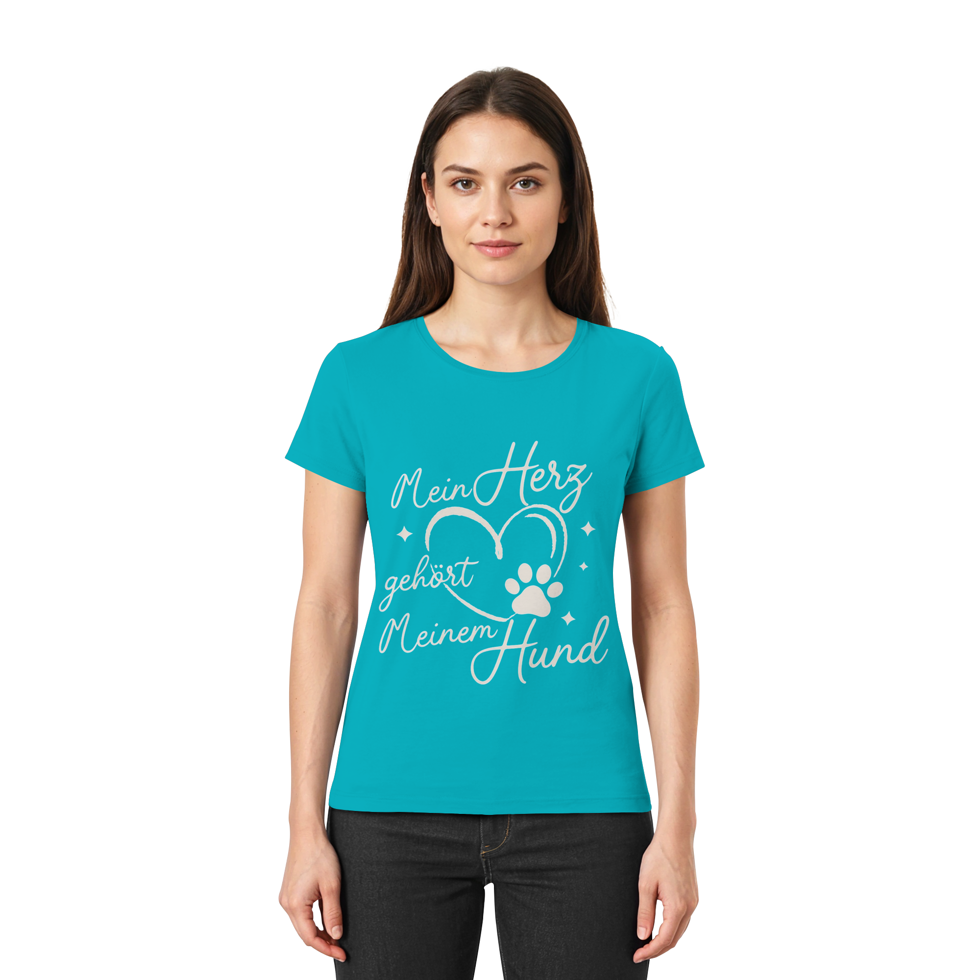 Mein Herz gehört meinem Hund - Premium Shirt