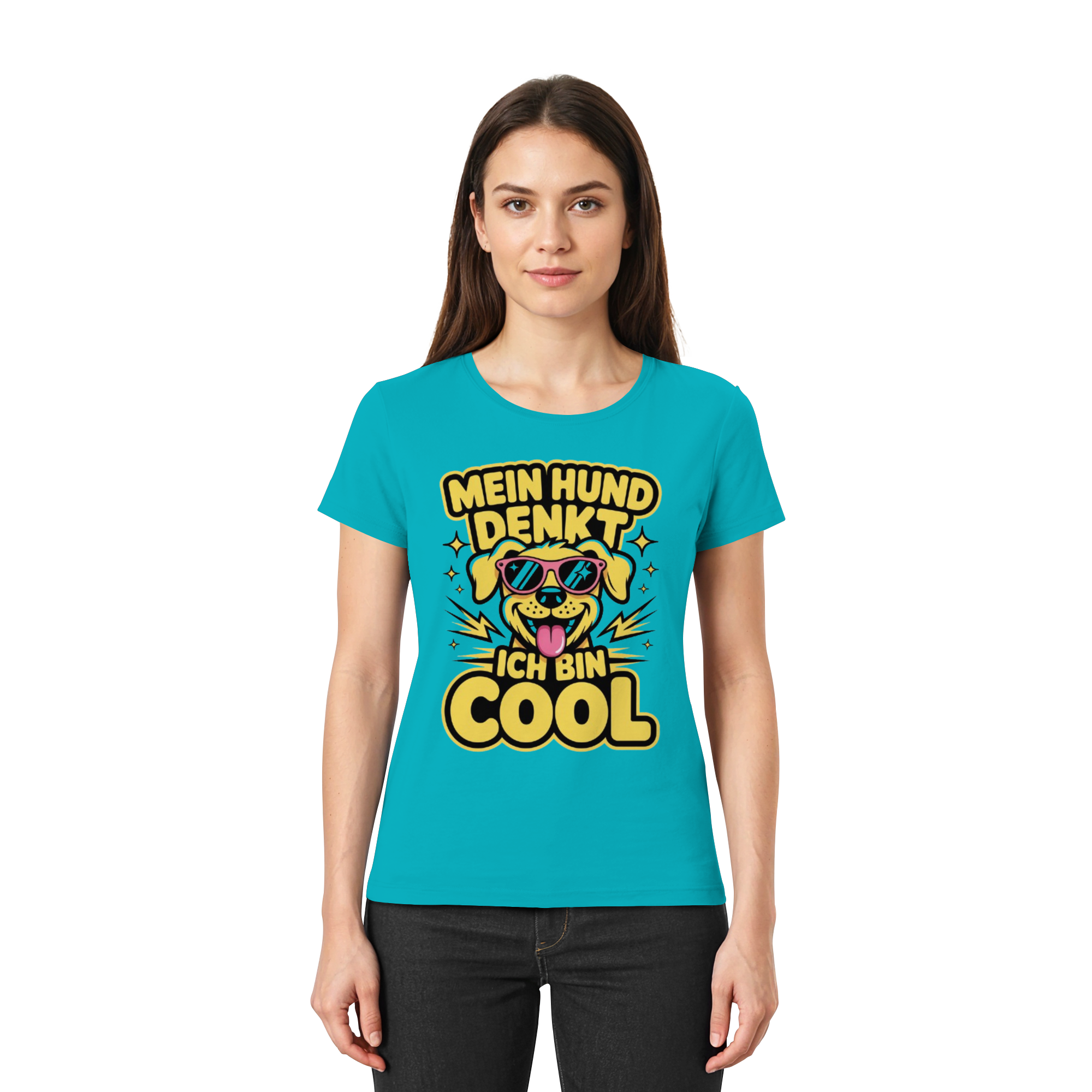 Mein Hund denkt ich bin Cool - Premium Shirt