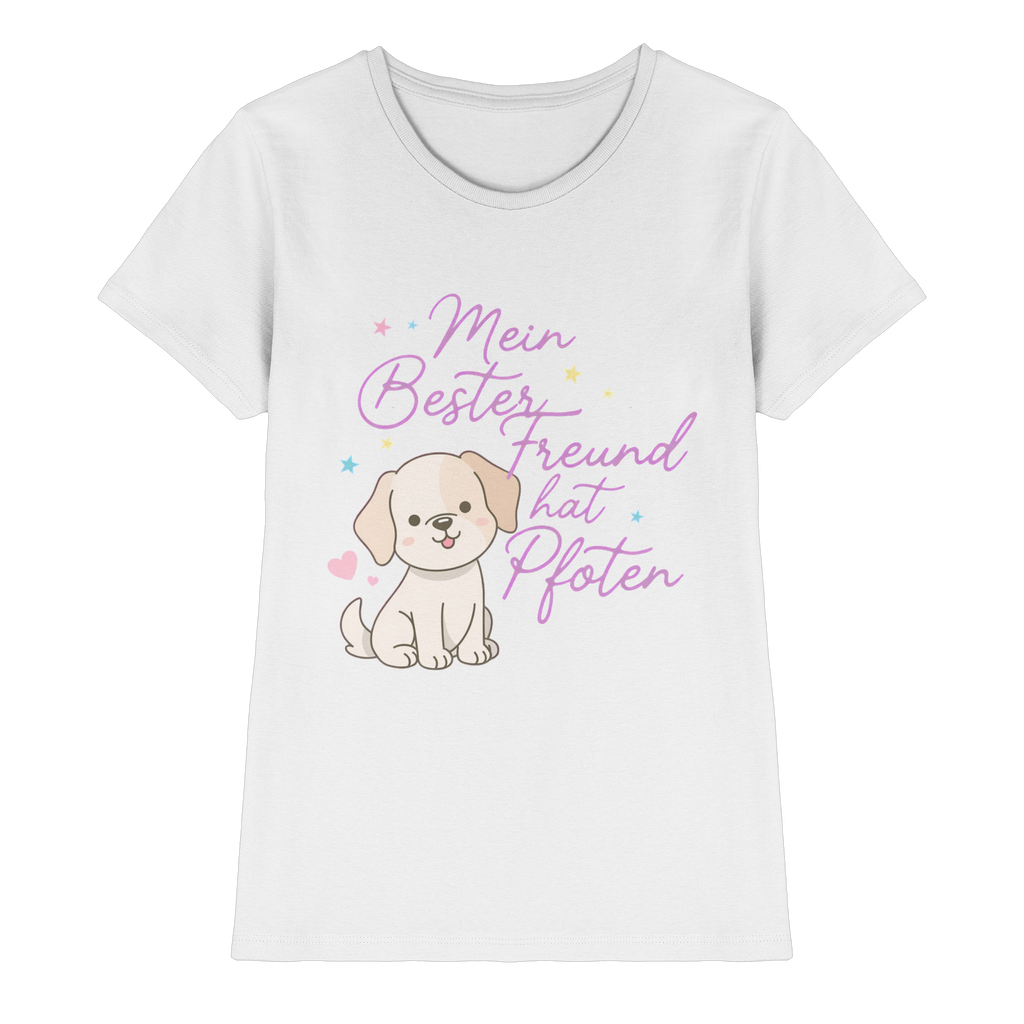 Bein bester Freund hat Pfoten - Premium Shirt