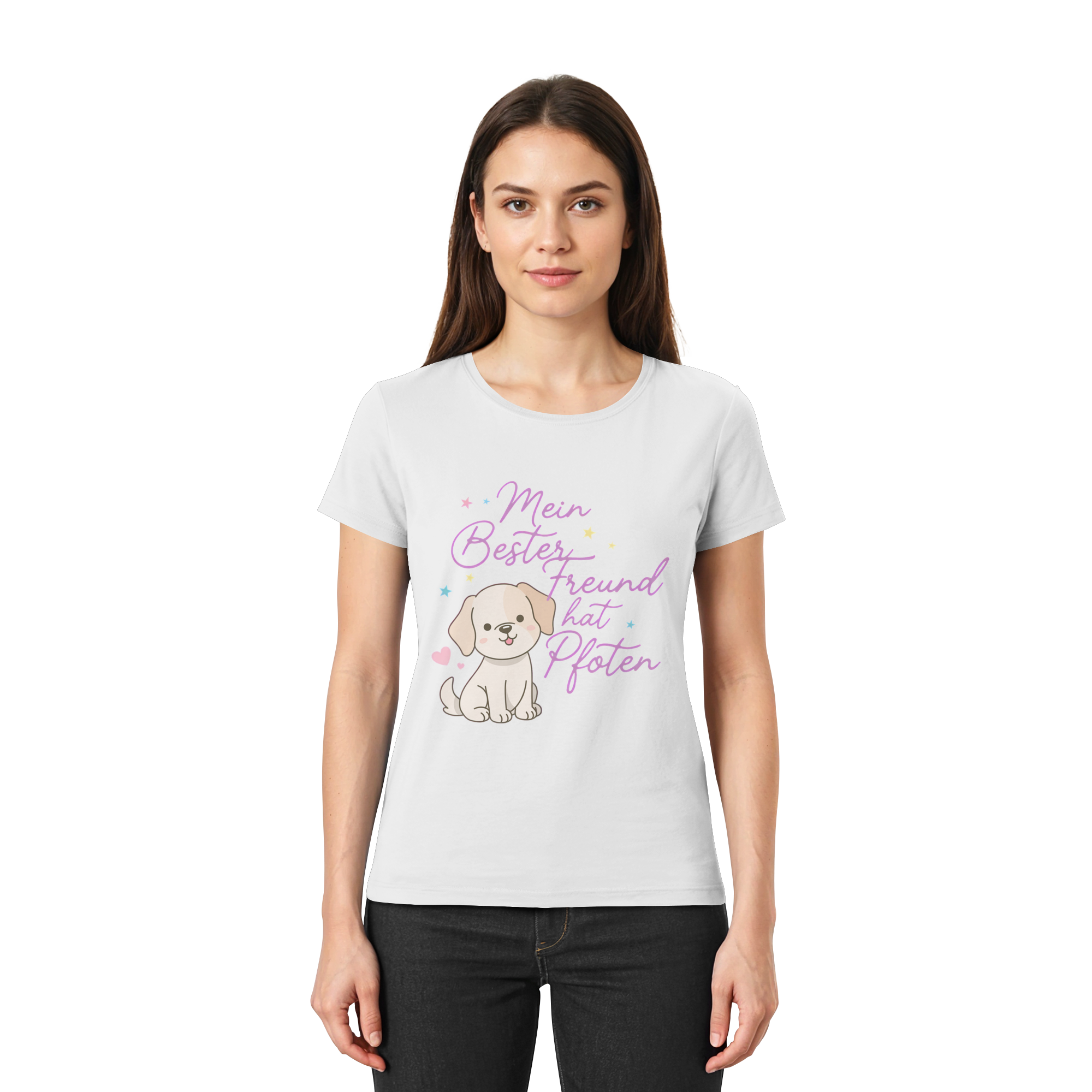 Bein bester Freund hat Pfoten - Premium Shirt