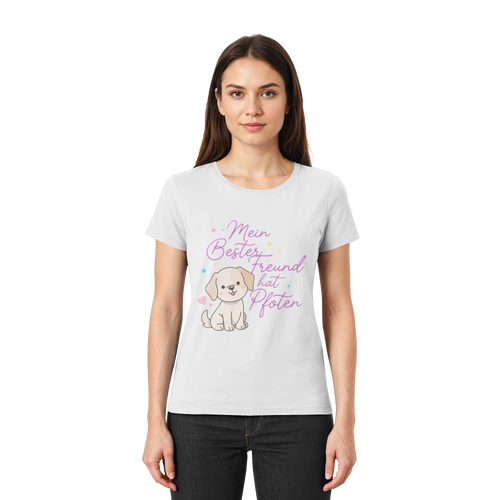 Bein bester Freund hat Pfoten - Premium Shirt