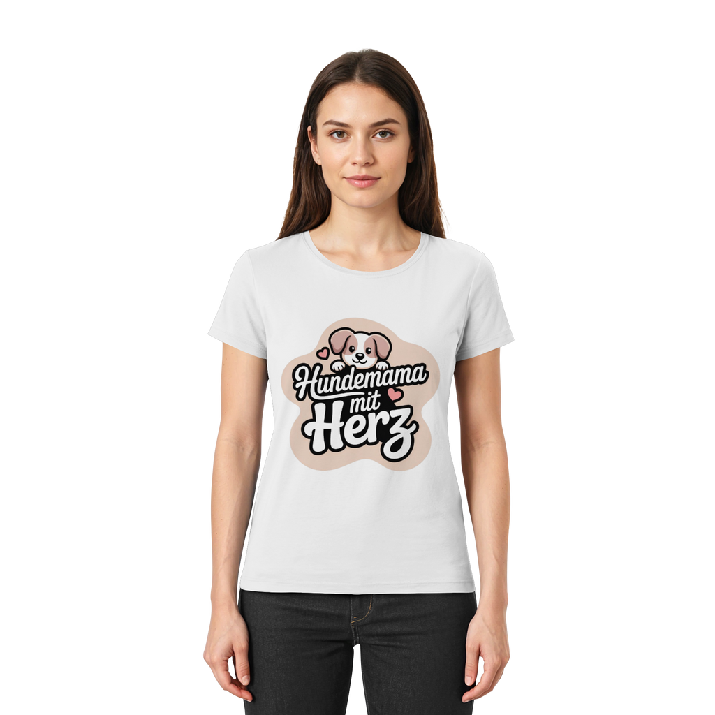 Hundemama mit Herz - Premium Shirt