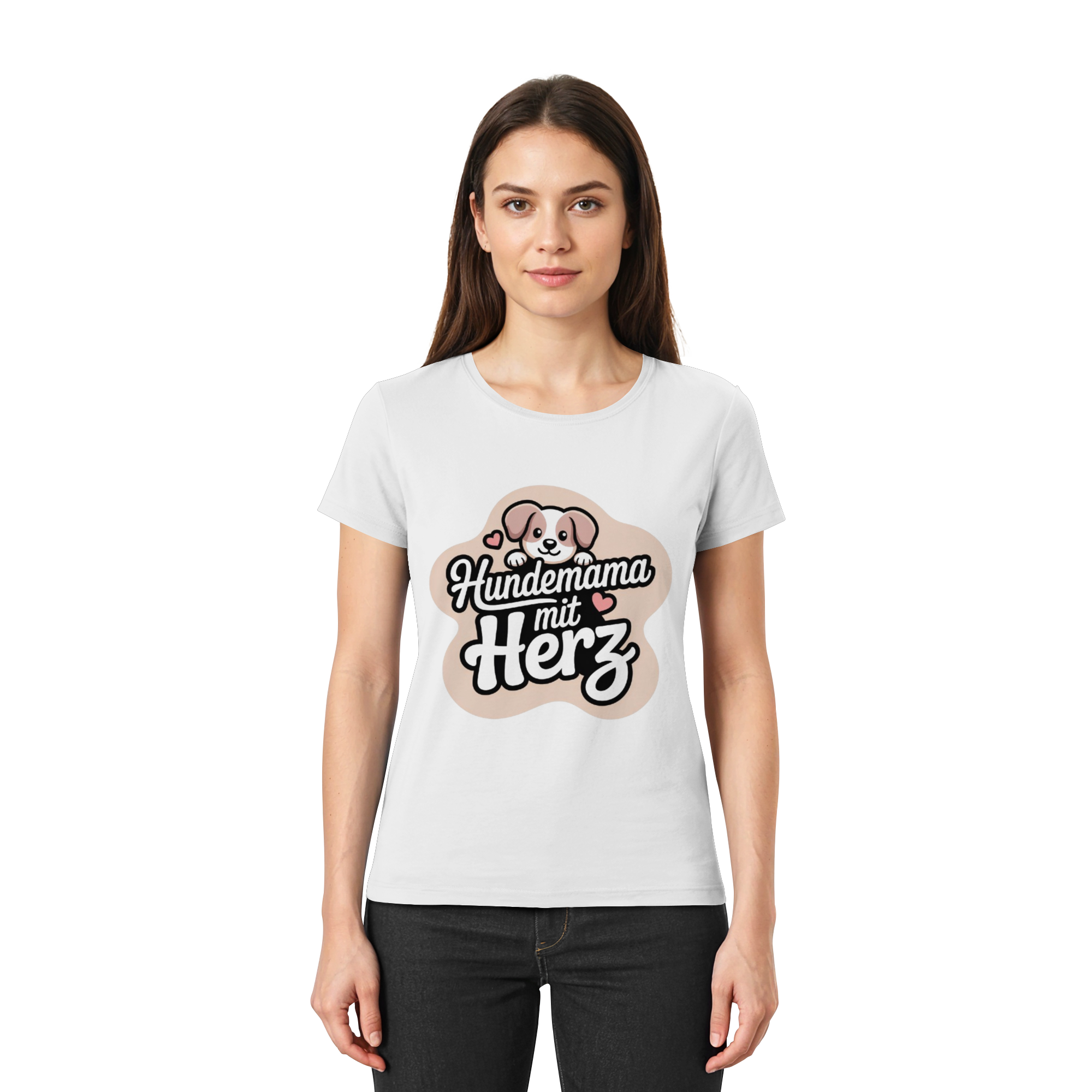 Hundemama mit Herz - Premium Shirt